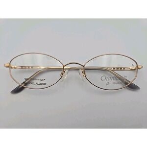 CHARMANT CH8276 LA Gold Purple B Titanium 52-18-140mm Eyeglasses Frames Only
